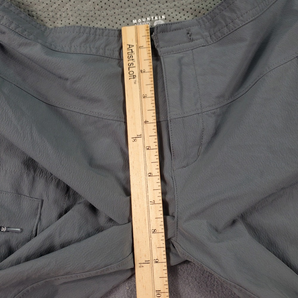 Mountain Hardwear Womens Hiking Cargo Pants Gray Bungee Hem Size 6/32 Flawed - Picture 6 of 9